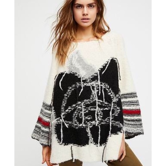 Free People Sweaters - Free People Last Rose Oversized Sweater Top M/L